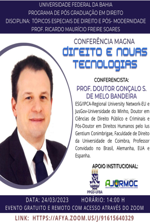 CARTAZ DA PALESTRA